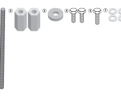 Crash Bars Givi TN5108KIT Engine Guards Fit Kit BMW R1200GS 2016-2018