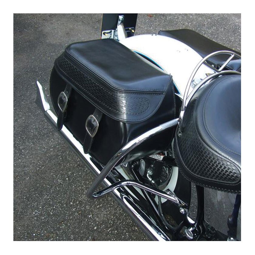 Crash Bars HogWorkz Rear Saddlebag Guards For Harley Softail 2000-2017 - Image 6