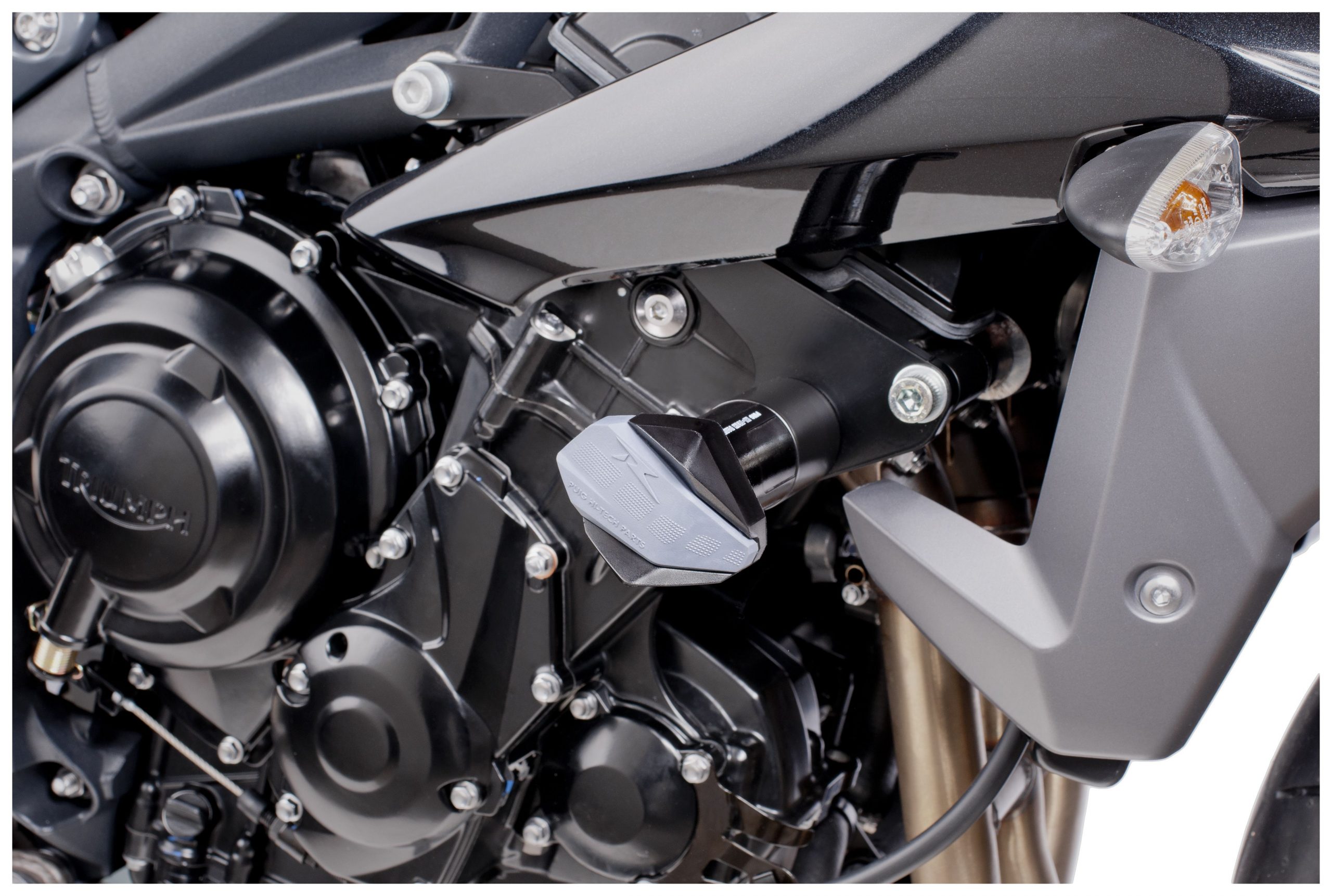Puig R12 Frame Sliders Triumph Speed Triple / R Black [Previously Installed] - Image 2