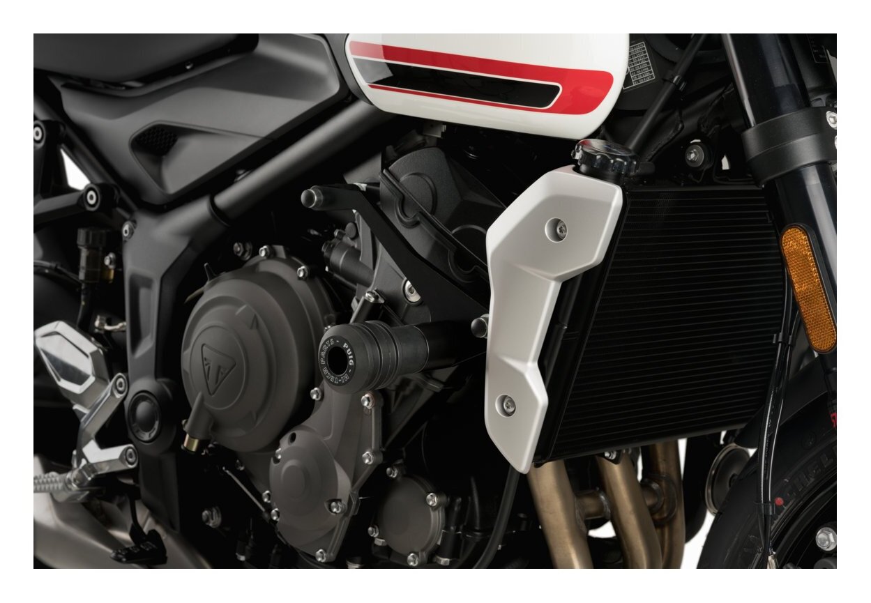 Puig Vintage Frame Sliders Triumph Trident 660 2021 Black [Previously Installed] - Image 2